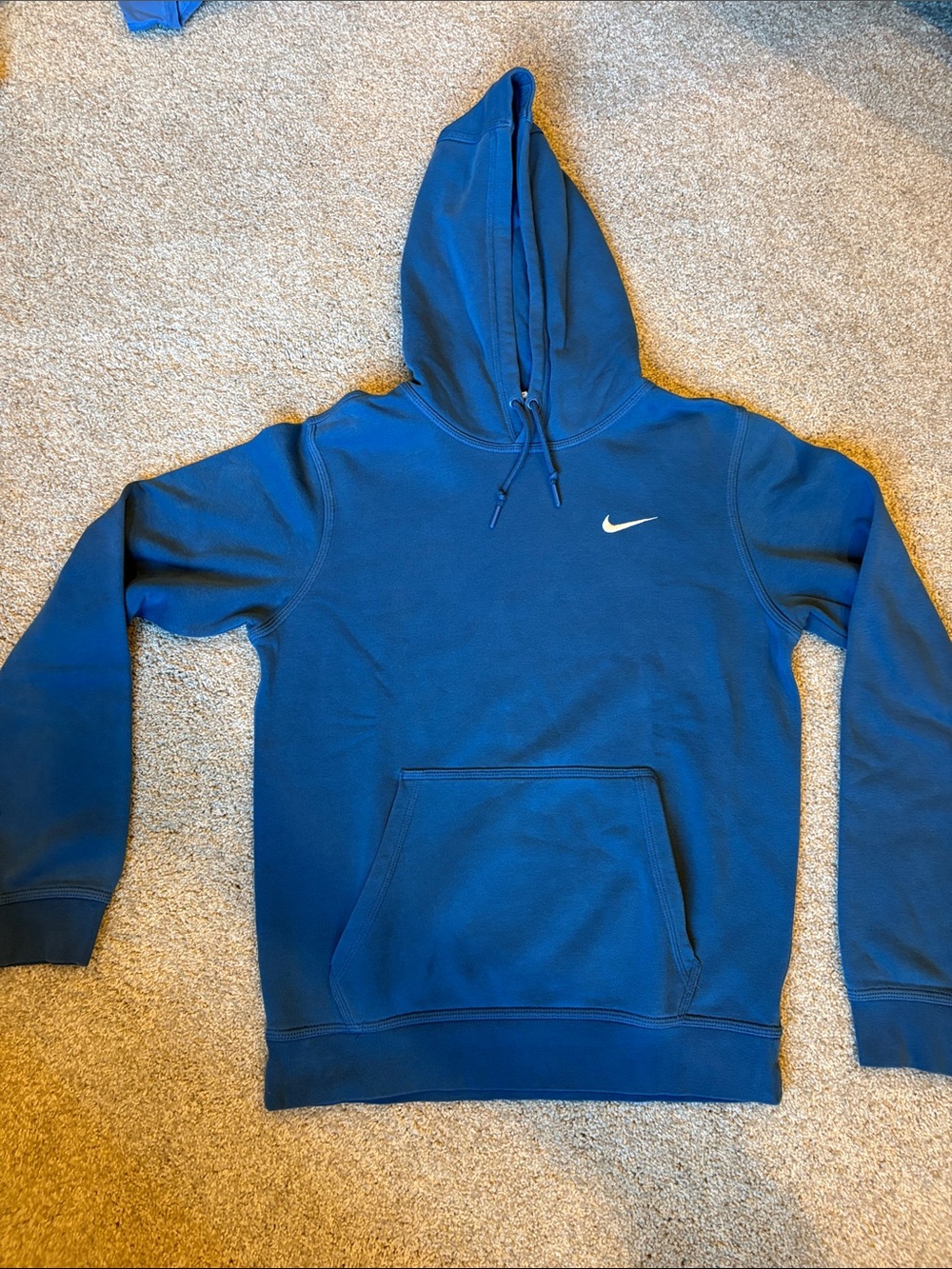 Nike Blue Pullover Hoodie Classic Swoosh Size Small  $5